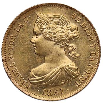 1861. Isabel II (1833-1868). ... 