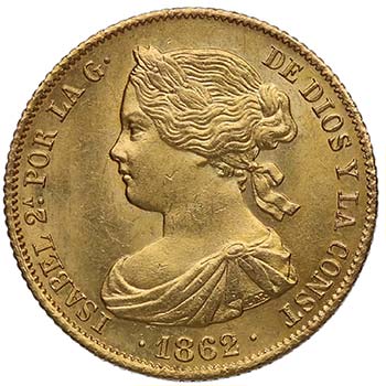 1862. Isabel II (1833-1868). ... 