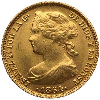 1864. Isabel II (1833-1868). 100 ... 