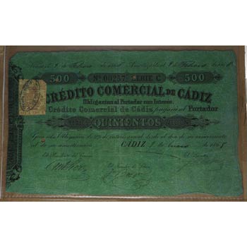 1869. Billetes Españoles. Alfonso ... 