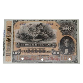 1884. Billetes Españoles. Alfonso ... 