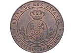 1868. Isabel II (1833-1868). Jubia. 5 ... 