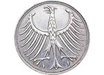 1958. Alemania Federal. 5 Mark. Km 112.1. ... 