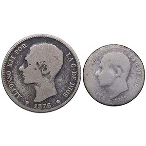 1876 y 1881. Alfonso XII (1874-1885). ... 