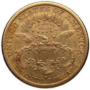 1880. Estados Unidos. S . 20 dólares. Au. ... 