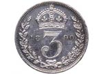 1890. Great Britain. Victoria. 3 Pence. KM# ... 