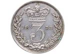 1878. Great Britain. Victoria. 3 Pence. KM# ... 