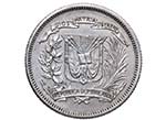 1939. Republica Dominicana. 25 Centavos. KM ... 