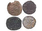 Siglo XII y XIII. Lote de 4 monedas ... 