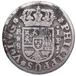 1744. Felipe V (1700-1746). Sevilla. 1 Real. ... 