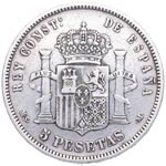 1881 *81. Alfonso XII (1874-1885). Madrid. 5 ... 