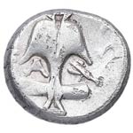 400-350 aC. Tracia. Dióbolo. GC 1657. Ag. ... 