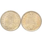 1963. Franco (1939-1975). Lote de 2 monedas ... 