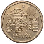 1993. 500 pesetas. Cy 18455. 11,83 g. ... 