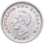 1897. Ecuador. 1/2 ... 
