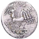 120 aC. Gens Tullia. Roma. Denario. RSC ... 