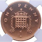1985. Gran Bretaña. 1 penny. Cu. ... 