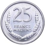 1961. Mali. 25 Francs. KM 4. Cu-Ni. 2,51 g. ... 