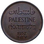 1937. Palestina. 1 Mil. Ae. 3,16 g. ... 