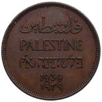 1939. Palestina. 1 Mil. Ae. 3,30 g. SC-. ... 