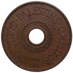 1944. Palestina. 20 Mils. KM 52. Ae. 11,43 ... 
