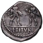 89 aC. Familia Tituria. Roma. Denario. FFC ... 