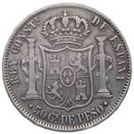 1885. Alfonso XII (1874-1885). Manila. 50 ... 
