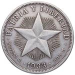 1933. Cuba. 1 peso. KM ... 