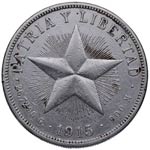 1915. Cuba. 1 peso. KM ... 