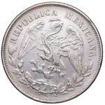 1898. México. 1 peso. Ag. SC-. Est.30. 