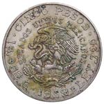 1959. México. 5 pesos. Ag. EBC. Est.30. 