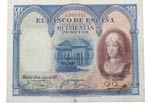 1927. Billetes españoles. Isabel la ... 