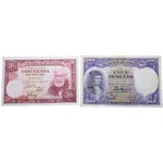 1951 y 1931. Billetes españoles. Rusiñol y ... 