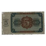 1938. Billetes España. Franco. Burgos. 5 ... 