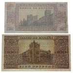 1938. Billetes España. Franco. Lote de dos ... 
