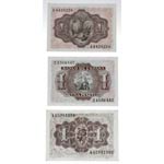 1948, 51 y 53. Billetes Españoles. Franco. ... 