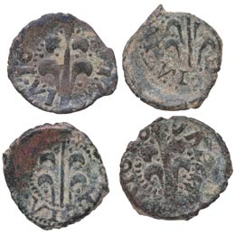 Siglo XII-XIII. Lote de cuatro dineros ... 