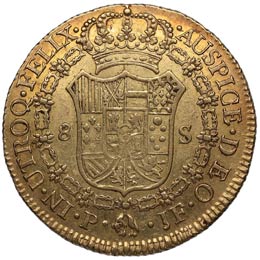 1809. Carlos IV (1788-1808). Popayán. 8 ... 