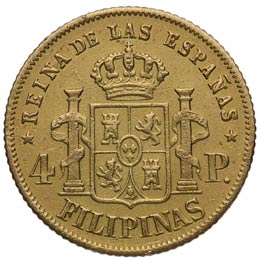 1862. Isabel II (1833-1868). Manila. 4 ... 