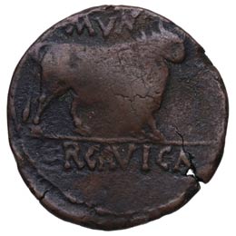 Augusto (27 aC-14 dC). Ercavica. As. ... 