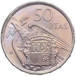 1957*67. Franco (1939-1975). 50 pesetas. ... 