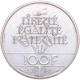 1986. Francia. Pieforte. 100 Francos. Durand ... 