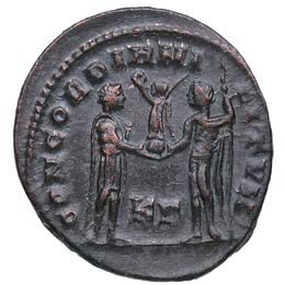 295-299 dC. Diocleciano. Cyzicus. Follis. ... 