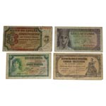 1935 a 1943. Billetes Españoles. Lote de 4 ... 