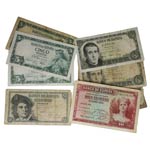 1935 a 1954. Billetes Españoles. Lote de 10 ... 