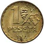1937. II República (1931-1939). 1 peseta. ... 