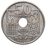 1949*51. Franco (1939-1975). 50 céntimos. ... 