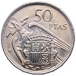 1957*71. Franco (1939-1975). 50 pesetas. ... 