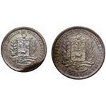 1965. Venezuela. Lote de dos monedas: 1 y 2 ... 