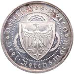 1930. Alemania. Weimar. 3 Reichsmark. G. KM ... 